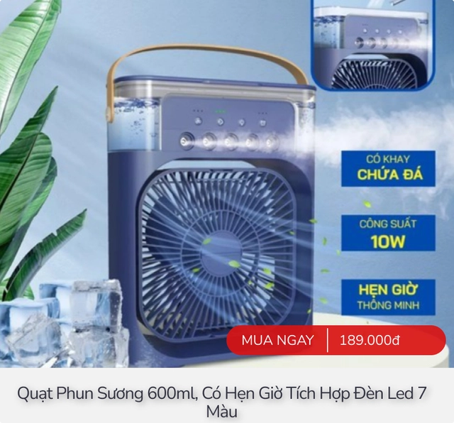 Dưới 500.000đ cũng mua được đủ loại quạt năng lượng mặt trời, quạt hơi nước cho sinh viên và người thu nhập thấp- Ảnh 4. Dưới 500.000đ cũng mua được đủ loại quạt năng lượng mặt trời, quạt hơi nước cho sinh viên và người thu nhập thấp- Ảnh 4.