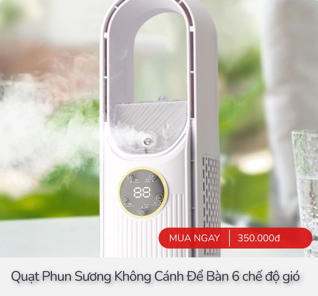 Dưới 500.000đ cũng mua được đủ loại quạt năng lượng mặt trời, quạt hơi nước cho sinh viên và người thu nhập thấp- Ảnh 7. Dưới 500.000đ cũng mua được đủ loại quạt năng lượng mặt trời, quạt hơi nước cho sinh viên và người thu nhập thấp- Ảnh 7.