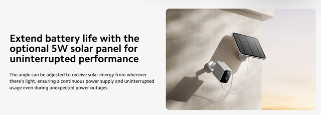 Xiaomi ra mắt camera giám sát BW300: Có pin tích hợp, hoạt động độc lập không cần cắm điện, hỗ trợ cả pin mặt trời, kháng nước IP67- Ảnh 2. Xiaomi ra mắt camera giám sát BW300: Có pin tích hợp, hoạt động độc lập không cần cắm điện, hỗ trợ cả pin mặt trời, kháng nước IP67- Ảnh 2.