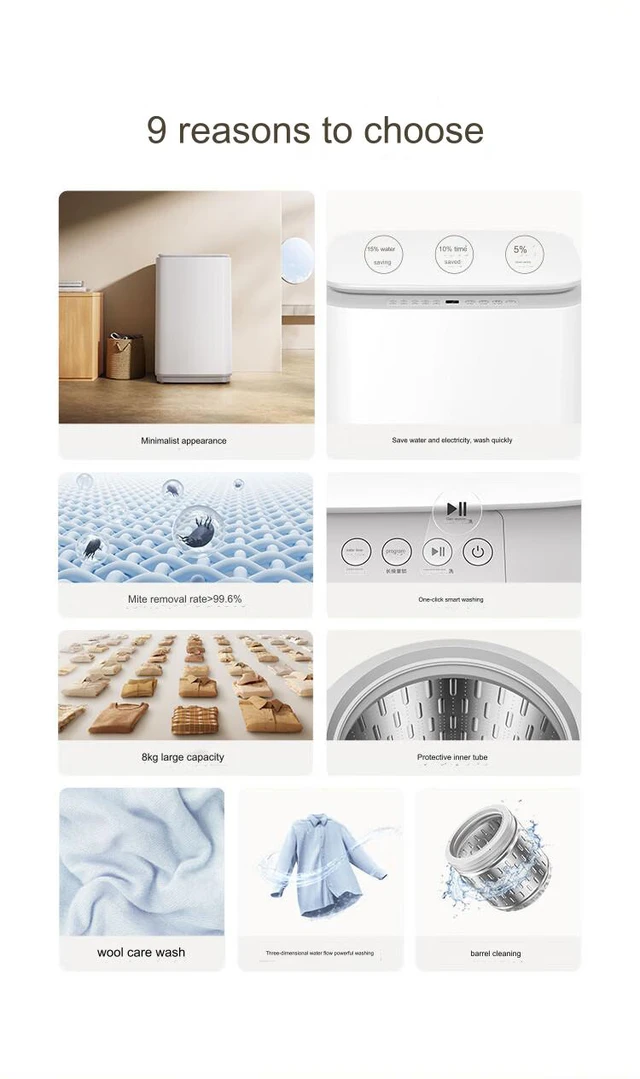 Xiaomi ra mắt máy giặt cửa trên 8Kg, giá 2.5 triệu đồng- Ảnh 3. Xiaomi ra mắt máy giặt cửa trên 8Kg, giá 2.5 triệu đồng- Ảnh 3.