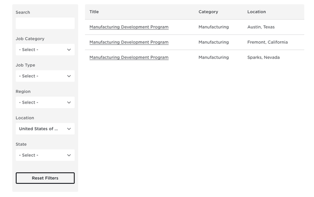 Hậu sa thải hàng nghìn nhân viên, Tesla tiếp tục cắt giảm tuyển dụng: Hôm trước còn tuyển 3.400 vị trí, sau 1 đêm chỉ còn... 3 vị trí- Ảnh 1. Hậu sa thải hàng nghìn nhân viên, Tesla tiếp tục cắt giảm tuyển dụng: Hôm trước còn tuyển 3.400 vị trí, sau 1 đêm chỉ còn... 3 vị trí- Ảnh 1.