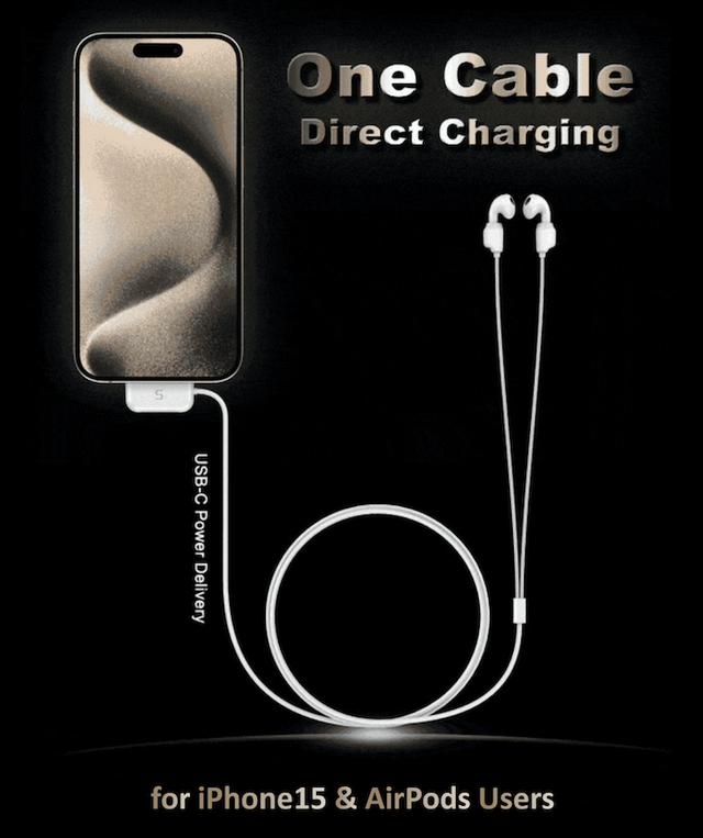 Ra mắt c&aacute;p sạc cho AirPods kh&ocirc;ng cần hộp sạc: Gi&aacute; 450.000đ, c&oacute; cả phi&ecirc;n bản pin dự ph&ograve;ng đeo cổ- Ảnh 4.