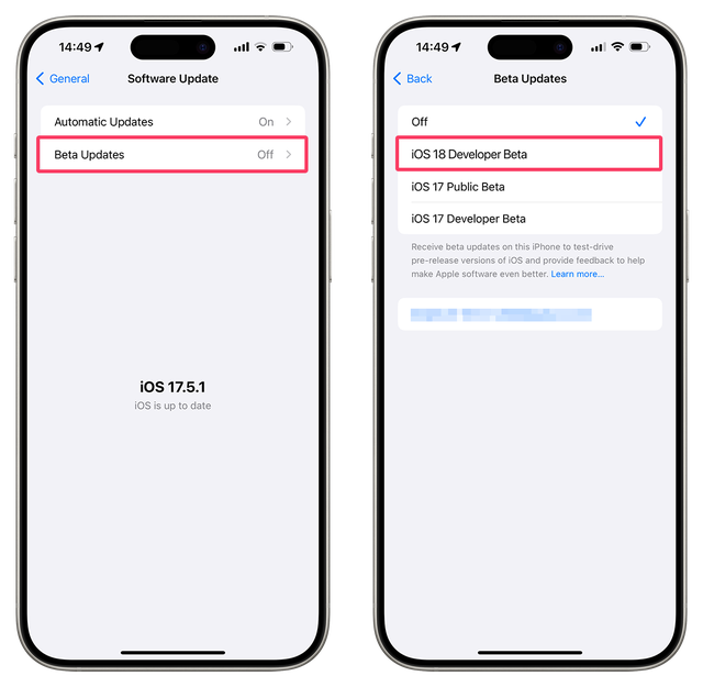Hướng dẫn cập nhật iOS 18 Beta / iPadOS 18 Beta cho iPhone và iPad- Ảnh 2. Hướng dẫn cập nhật iOS 18 Beta / iPadOS 18 Beta cho iPhone và iPad- Ảnh 2.