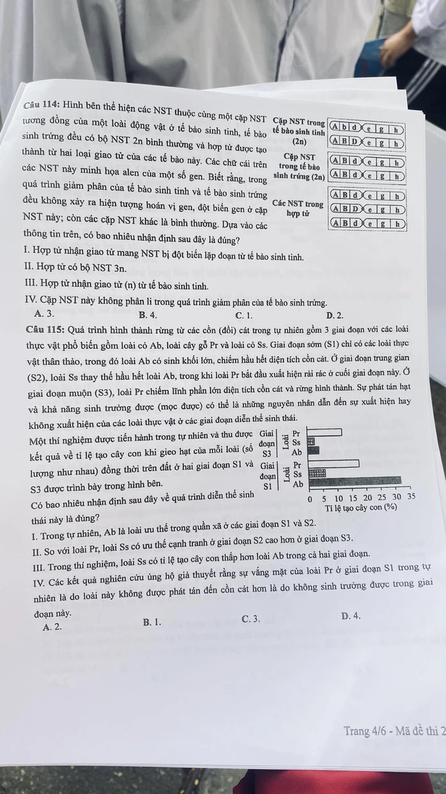Đ&Atilde; C&Oacute; gợi &yacute; đ&aacute;p &aacute;n m&ocirc;n SINH HỌC tốt nghiệp THPT 2024, cập nhật ngay TẠI Đ&Acirc;Y
- Ảnh 5.