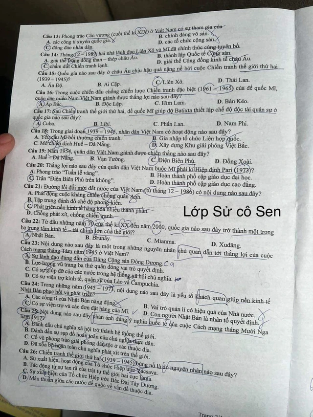 ĐÃ CÓ Gợi ý đáp án môn LỊCH SỬ tốt nghiệp THPT 2024, xem ngay TẠI ĐÂY- Ảnh 4. ĐÃ CÓ Gợi ý đáp án môn LỊCH SỬ tốt nghiệp THPT 2024, xem ngay TẠI ĐÂY- Ảnh 4.