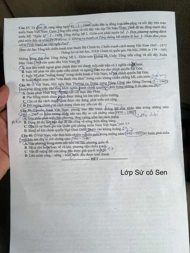 ĐÃ CÓ Gợi ý đáp án môn LỊCH SỬ tốt nghiệp THPT 2024, xem ngay TẠI ĐÂY- Ảnh 6. ĐÃ CÓ Gợi ý đáp án môn LỊCH SỬ tốt nghiệp THPT 2024, xem ngay TẠI ĐÂY- Ảnh 6.