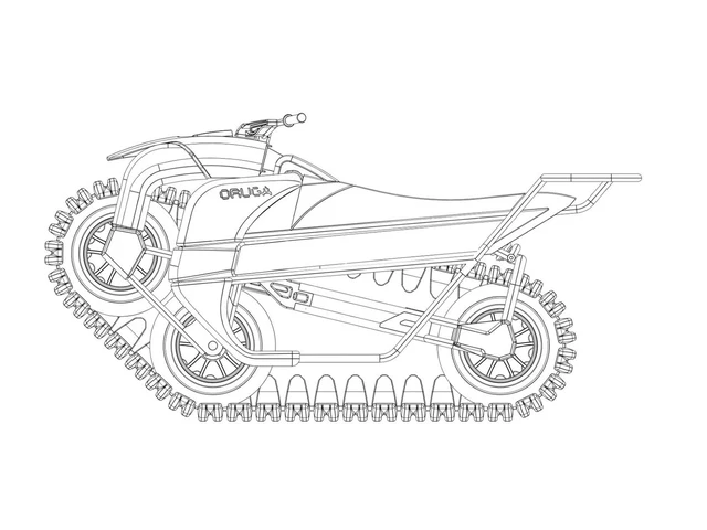 Oruga Unitrack: Mẫu xe máy điện có thể chạy qua mọi địa hình của tương lai- Ảnh 3. Oruga Unitrack: Mẫu xe máy điện có thể chạy qua mọi địa hình của tương lai- Ảnh 3.