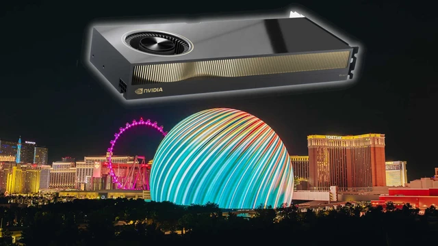 Quả cầu phát sáng khổng lồ Las Vegas Sphere dùng tới 150 GPU NVIDIA RTX A6000, mỗi chiếc giá 120 triệu Đồng- Ảnh 3. Quả cầu phát sáng khổng lồ Las Vegas Sphere dùng tới 150 GPU NVIDIA RTX A6000, mỗi chiếc giá 120 triệu Đồng- Ảnh 3.