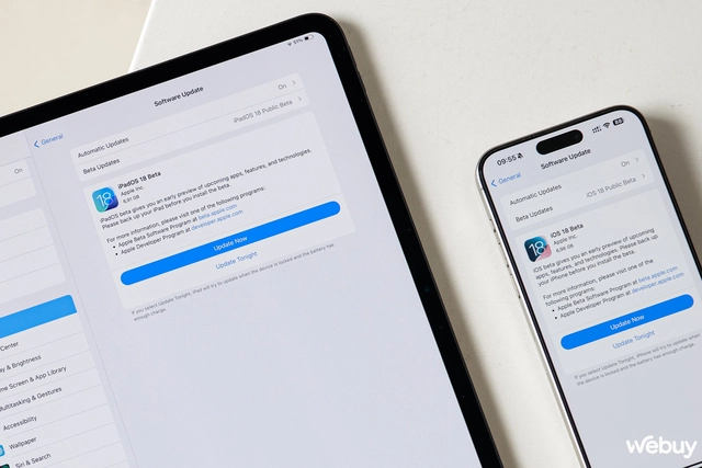 Đã có thể tải về bản public beta cho iOS 18, iPadOS 18, macOS Sequoia và WatchOS 11- Ảnh 1. Đã có thể tải về bản public beta cho iOS 18, iPadOS 18, macOS Sequoia và WatchOS 11- Ảnh 1.
