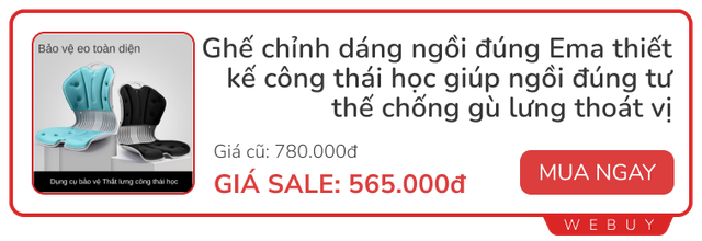 5 mẫu ghế công thái học cho người hay đau lưng, mỏi cổ đang giảm giá kịch sàn gần 50%- Ảnh 7. 5 mẫu ghế công thái học cho người hay đau lưng, mỏi cổ đang giảm giá kịch sàn gần 50%- Ảnh 7.