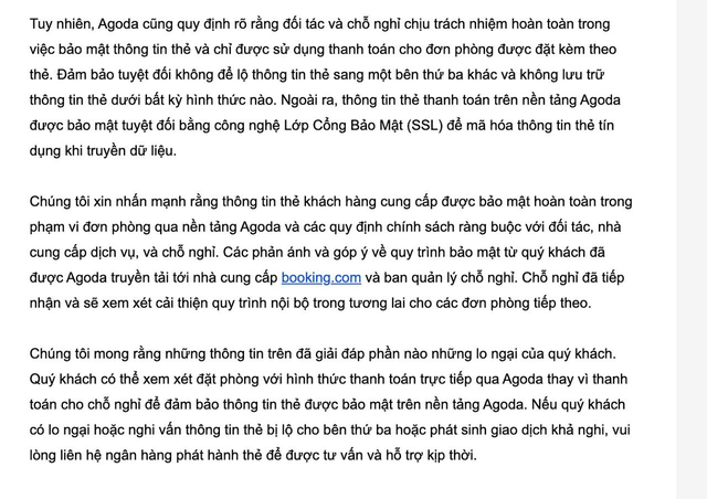 Nhìn lại cách Agoda "chia sẻ" thông tin thẻ tín dụng của người dùng, chuyên gia đánh giá: Lộ thông tin thẻ là điều đương nhiên thôi- Ảnh 2. Nhìn lại cách Agoda "chia sẻ" thông tin thẻ tín dụng của người dùng, chuyên gia đánh giá: Lộ thông tin thẻ là điều đương nhiên thôi- Ảnh 2.