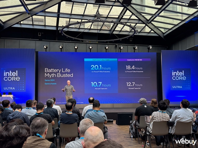 Intel Core Ultra 200V series chính thức ra mắt: Đột phá sức mạnh, đập tan suy nghĩ nền tảng x86 “hao pin”, hiệu năng AI đè bẹp Snapdragon- Ảnh 10. Intel Core Ultra 200V series chính thức ra mắt: Đột phá sức mạnh, đập tan suy nghĩ nền tảng x86 “hao pin”, hiệu năng AI đè bẹp Snapdragon- Ảnh 10.