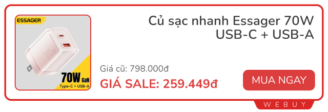 Ngày đôi 9/9 lại có nhiều deal: Balo Made in Việt Nam giảm nửa giá, ổ điện USB Energizer 362.000đ, củ sạc 70W chỉ 260.000đ...- Ảnh 4. Ngày đôi 9/9 lại có nhiều deal: Balo Made in Việt Nam giảm nửa giá, ổ điện USB Energizer 362.000đ, củ sạc 70W chỉ 260.000đ...- Ảnh 4.