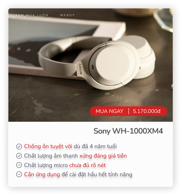 8 tai nghe không dây chụp tai tốt nhất 2024: Đồ Sony 4 năm tuổi vẫn được khen toàn diện, Bose chống ồn "đỉnh" chưa ai bằng- Ảnh 1. 8 tai nghe không dây chụp tai tốt nhất 2024: Đồ Sony 4 năm tuổi vẫn được khen toàn diện, Bose chống ồn "đỉnh" chưa ai bằng- Ảnh 1.