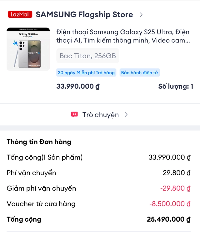 Samsung chơi "khô máu": Sale "sập sàn" Galaxy S25 Ultra chỉ còn hơn 25 triệu đồng, bản thường cũng chỉ 15,99 triệu đồng- Ảnh 4. Samsung chơi "khô máu": Sale "sập sàn" Galaxy S25 Ultra chỉ còn hơn 25 triệu đồng, bản thường cũng chỉ 15,99 triệu đồng- Ảnh 4.