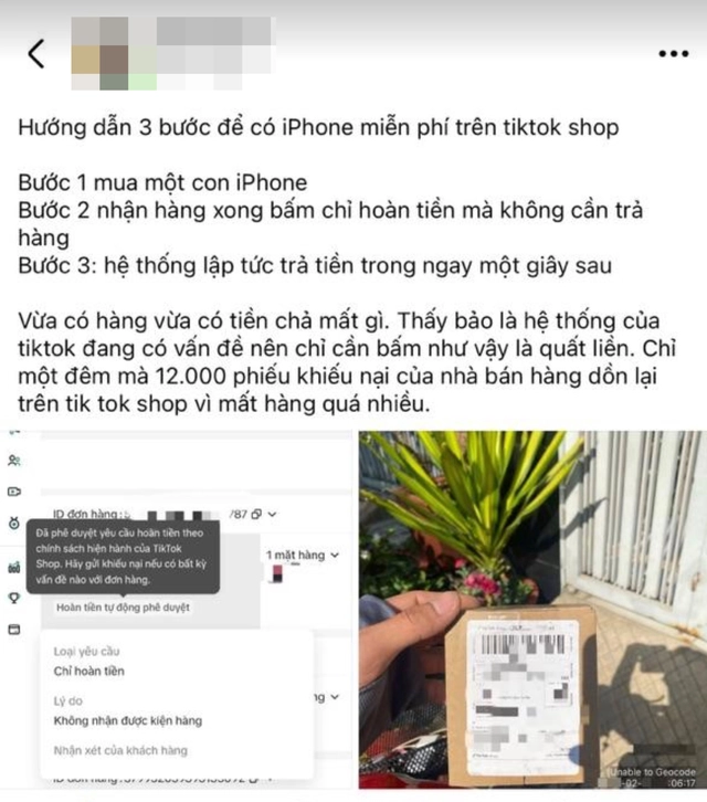Trên mạng có hướng dẫn mua iPhone không mất tiền trên TikTok Shop, đừng dại mà làm theo- Ảnh 1. Trên mạng có hướng dẫn mua iPhone không mất tiền trên TikTok Shop, đừng dại mà làm theo- Ảnh 1.