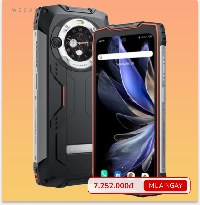 6 điện thoại pin "trâu" từ 6000mAh hợp với shipper, tài xế công nghệ, 3 mẫu thiết kế siêu bền rơi không sợ vỡ hỏng- Ảnh 6. 6 điện thoại pin "trâu" từ 6000mAh hợp với shipper, tài xế công nghệ, 3 mẫu thiết kế siêu bền rơi không sợ vỡ hỏng- Ảnh 6.