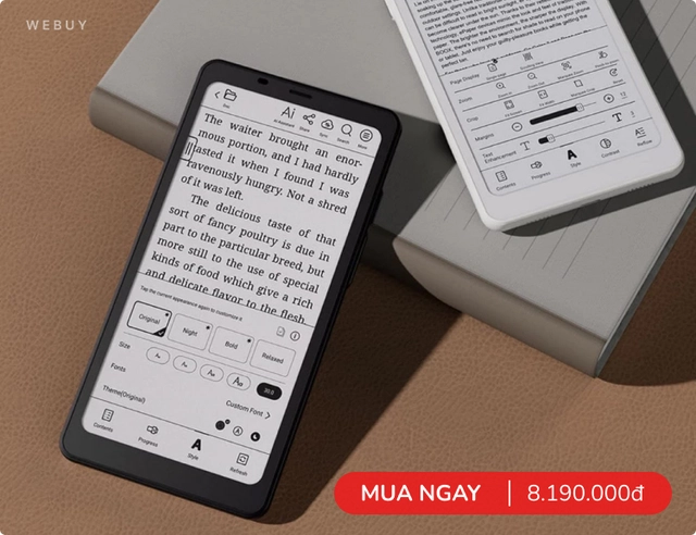 9 máy đọc sách đáng mua nhất đầu 2025 giá từ 3.65 triệu, nhiều mẫu có cả chống nước, camera, bút stylus- Ảnh 9. 9 máy đọc sách đáng mua nhất đầu 2025 giá từ 3.65 triệu, nhiều mẫu có cả chống nước, camera, bút stylus- Ảnh 9.