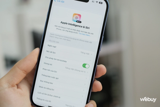 Siri tiếng Việt trên iOS 18.4: Đã gọi được xe, chuyển tiền, kể chuyện và… mở nhạc Bắc Bling- Ảnh 5. Siri tiếng Việt trên iOS 18.4: Đã gọi được xe, chuyển tiền, kể chuyện và… mở nhạc Bắc Bling- Ảnh 5.
