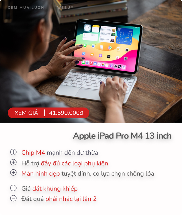The Verge gọi tên 4 iPad đáng tiền nhất 2025: Máy nào cũng "ngon", không chờ iPad Pro M5 thì mua luôn cho nóng- Ảnh 4. The Verge gọi tên 4 iPad đáng tiền nhất 2025: Máy nào cũng "ngon", không chờ iPad Pro M5 thì mua luôn cho nóng- Ảnh 4.