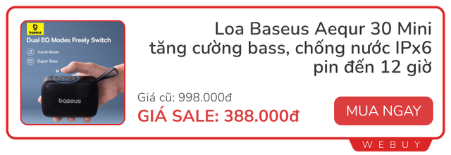 Lễ lớn săn sale lớn: Tai nghe Baseus giảm nửa giá, JBL Go 3 chưa bao giờ rẻ hơn, giày Puma chính hãng từ 700.000đ- Ảnh 3. Lễ lớn săn sale lớn: Tai nghe Baseus giảm nửa giá, JBL Go 3 chưa bao giờ rẻ hơn, giày Puma chính hãng từ 700.000đ- Ảnh 3.