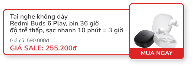 Deal giữa tháng: S24 Ultra 18.95 triệu, bể cá thông minh Xiaomi 1.35 triệu, tai nghe Redmi chỉ 255.000đ...- Ảnh 8. Deal giữa tháng: S24 Ultra 18.95 triệu, bể cá thông minh Xiaomi 1.35 triệu, tai nghe Redmi chỉ 255.000đ...- Ảnh 8.