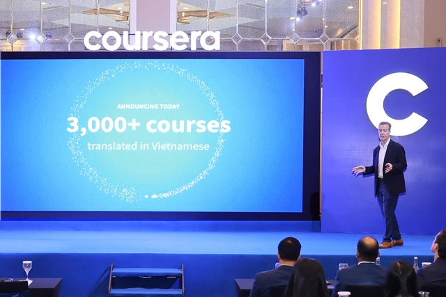 Coursera &acirc;m thầm x&acirc;y dựng "hạ tầng AI" cho gi&aacute;o dục Việt Nam: Cung cấp h&agrave;ng ngh&igrave;n kh&oacute;a học tiếng Việt, tầm nh&igrave;n ứng dụng v&agrave;o c&aacute;c trường đại học- Ảnh 1.