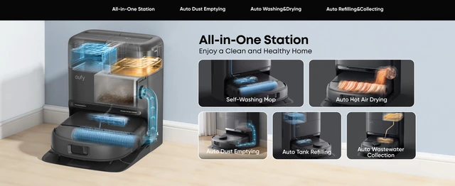 Lại thêm 1 robot hút bụi mới được mở bán tại Việt Nam, lực hút 15.000Pa, trạm làm sạch "tất cả trong một", giá gần 14 triệu đồng sau ưu đãi - Ảnh 3.