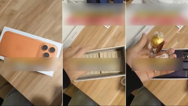 Cú lừa thế kỷ tại tiệc tất niên: Nhân viên hí hửng trúng iPhone 17 Pro Max, về nhà mở hộp chỉ thấy gạch men và kẹo - Ảnh 1.