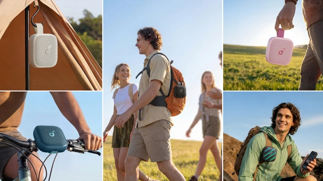 Anker ra mắt loa Bluetooth di động soundcore Boom Go 3i: nhỏ gọn, có đèn LED "chill chill", công suất 15W, pin 24 giờ, giá từ 1,29 triệu đồng - Ảnh 1.