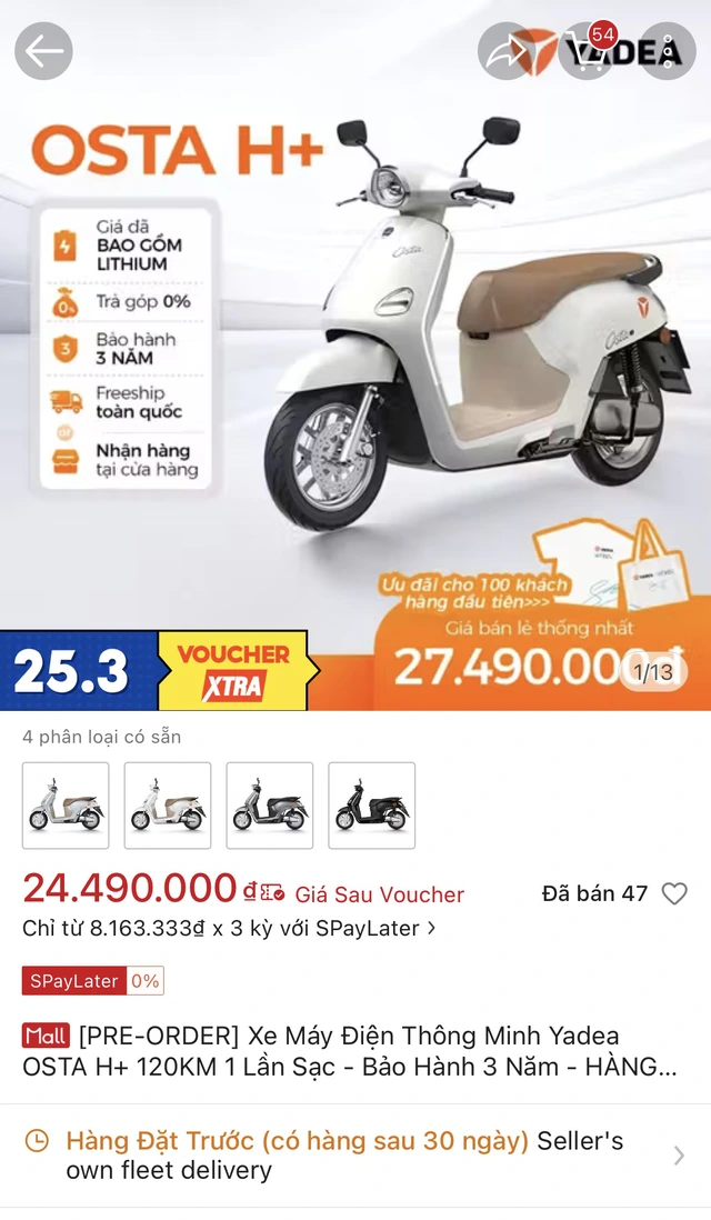 Trải nghiệm Yadea Osta H+: Xe 50cc nhưng nhiều công nghệ xịn, có màn hình chỉ đường, mở khóa từ xa, giá sale dưới 25 triệu - Ảnh 16.