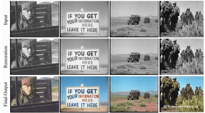 C&ocirc;ng nghệ AI giờ đ&acirc;y đ&atilde; c&oacute; thể phục chế m&agrave;u sắc một c&aacute;ch ho&agrave;n hảo cho những đoạn video đen trắng cũ r&iacute;ch - Ảnh 2.