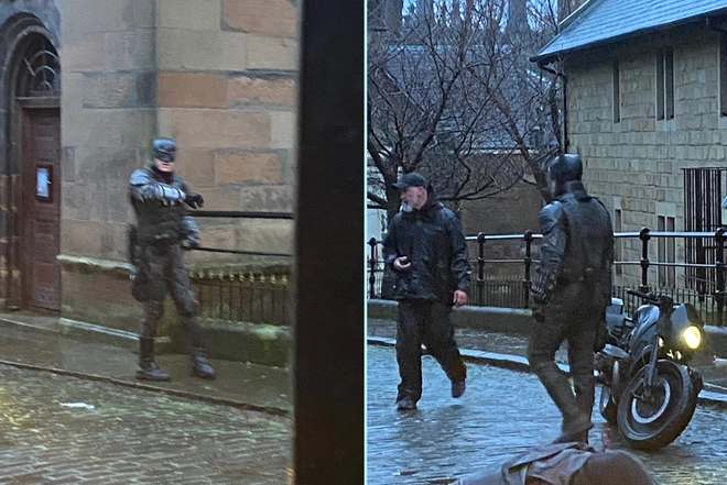 Hậu trường l&agrave;m phim The Batman 2021: Dơi đang cưỡi m&ocirc;-t&ocirc; ngầu l&ograve;i th&igrave; x&ograve;e xe, Internet được dịp cười no n&ecirc; - Ảnh 3.