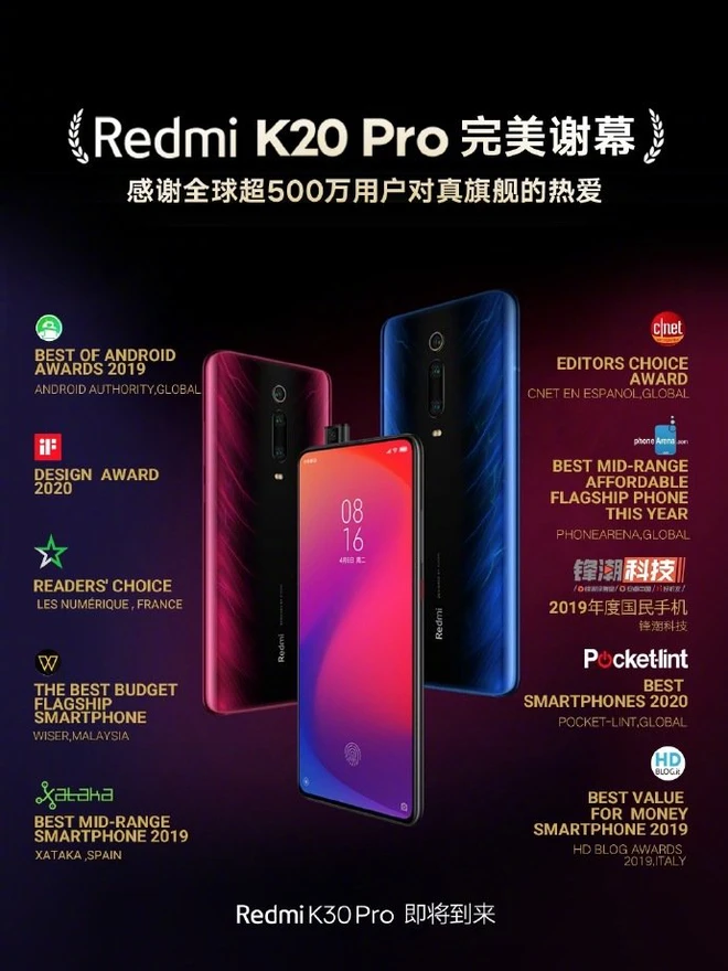 Xiaomi ngừng b&aacute;n Redmi K20 Pro nhằm dọn đường cho Redmi K30 Pro sắp ra mắt - Ảnh 1.