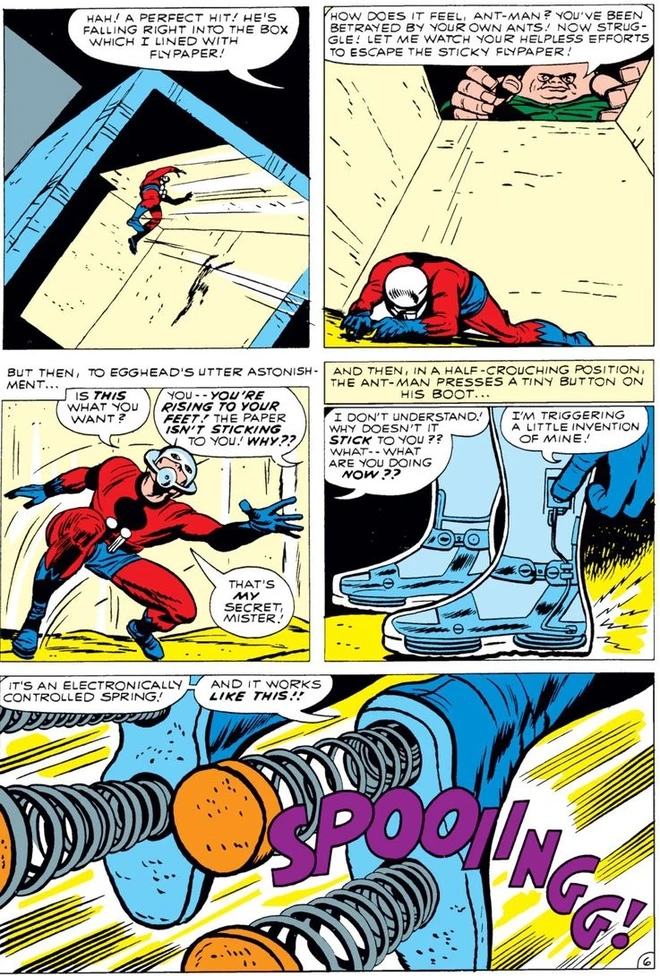 Trước khi c&oacute; kiến c&aacute;nh để cưỡi, Ant-Man đ&atilde; phải d&ugrave;ng tới ... d&acirc;y chun để bay trong kh&ocirc;ng kh&iacute; - Ảnh 7.