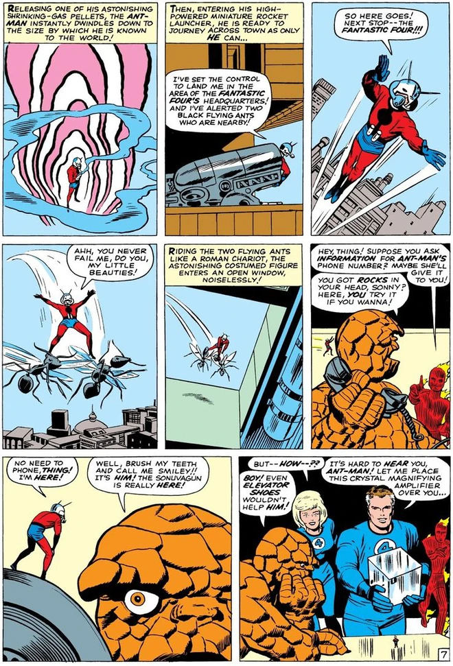 Trước khi c&oacute; kiến c&aacute;nh để cưỡi, Ant-Man đ&atilde; phải d&ugrave;ng tới ... d&acirc;y chun để bay trong kh&ocirc;ng kh&iacute; - Ảnh 10.