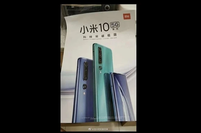 Lộ thiết kế Xiaomi Mi 10 qua poster quảng c&aacute;o - Ảnh 1.