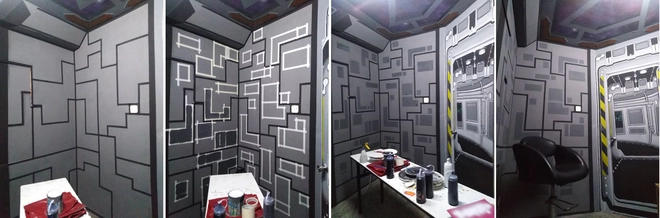 Kh&eacute;o tay hay l&agrave;m: Anh họa sĩ h&ocirc; biến căn ph&ograve;ng th&agrave;nh khoang t&agrave;u vũ trụ cho con g&aacute;i chơi khi ở nh&agrave; tr&aacute;nh Covid-19 - Ảnh 9.