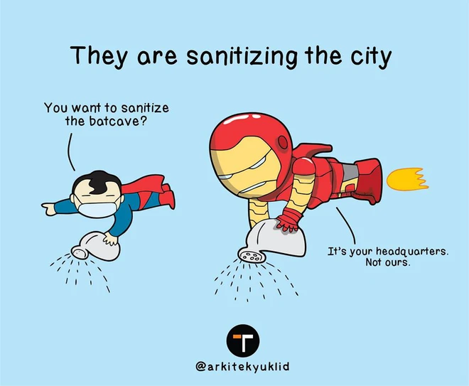 [Ch&ugrave;m ảnh vui] Cuộc sống của c&aacute;c si&ecirc;u anh h&ugrave;ng khi tự c&aacute;ch ly tại nh&agrave;: Cap giặt quần &aacute;o xong đưa Wonder Woman phơi hộ - Ảnh 7.