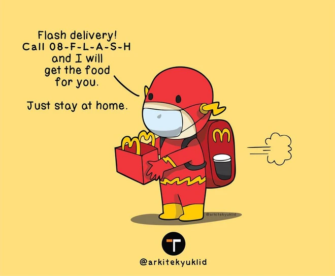 [Ch&ugrave;m ảnh vui] Cuộc sống của c&aacute;c si&ecirc;u anh h&ugrave;ng khi tự c&aacute;ch ly tại nh&agrave;: Cap giặt quần &aacute;o xong đưa Wonder Woman phơi hộ - Ảnh 8.