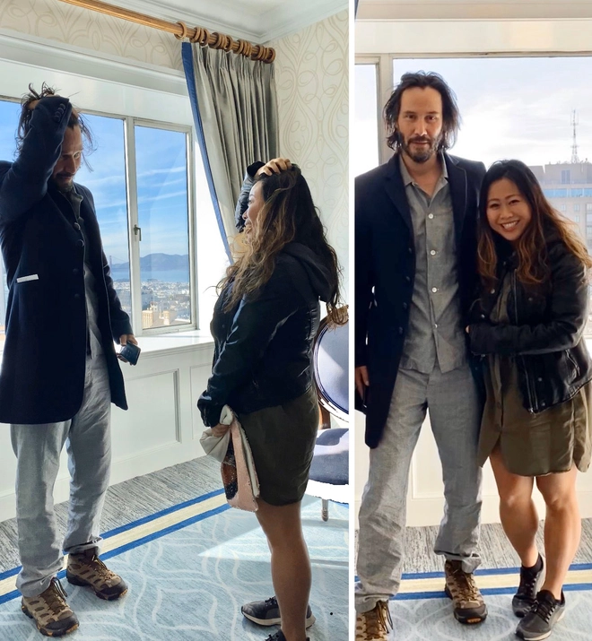 Chiều fan như Keanu Reeves: Selfie v&ocirc; tư thoải m&aacute;i, ảnh m&agrave; xấu l&agrave; sẵn s&agrave;ng chụp lại lu&ocirc;n chẳng hề kh&oacute; chịu - Ảnh 2.