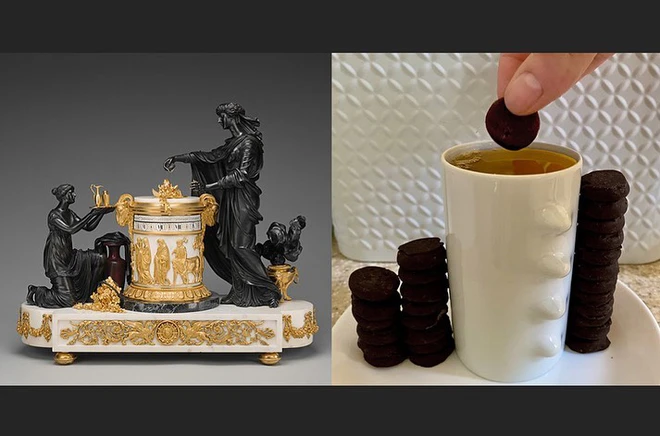 Ở nh&agrave; tr&aacute;nh Covid-19, d&acirc;n mạng thi nhau sử dụng đồ d&ugrave;ng gia đ&igrave;nh để bắt chước theo những t&aacute;c phẩm nghệ thuật nổi tiếng thế giới - Ảnh 7.