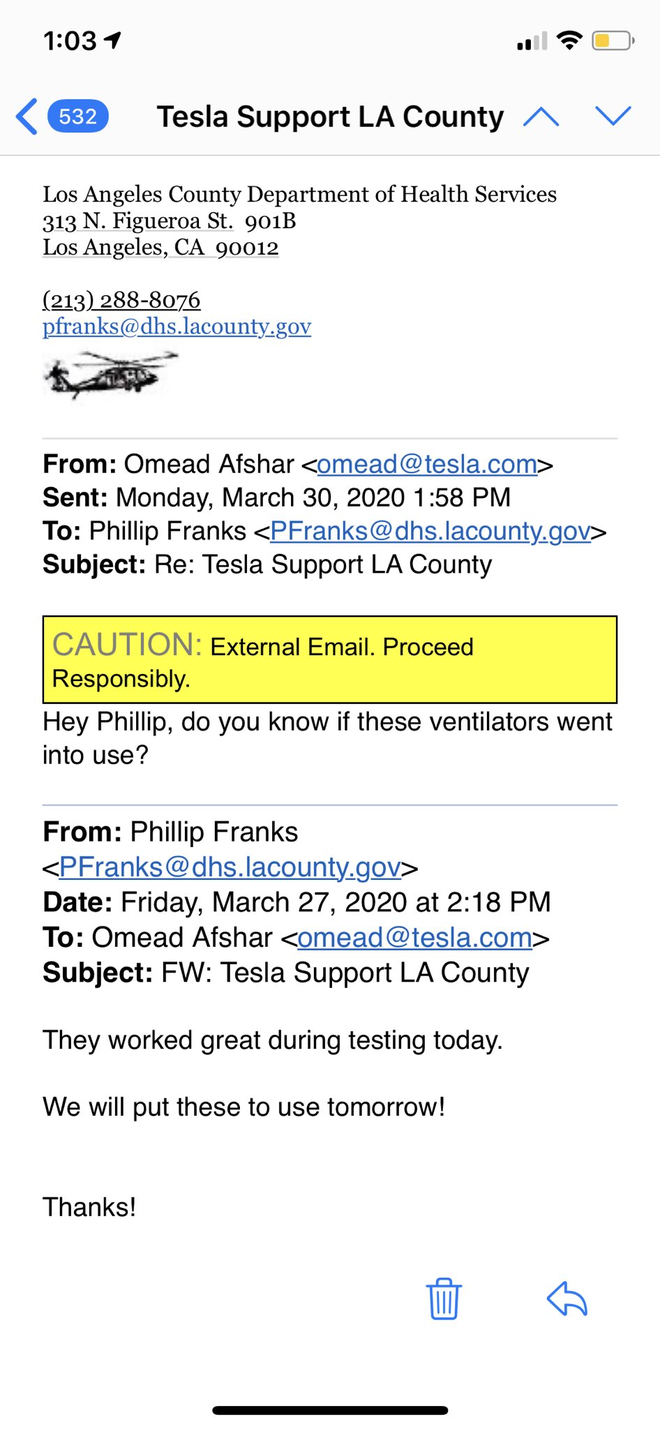 Elon Musk phản ph&aacute;o c&aacute;o buộc chưa chuyển m&aacute;y thở cho bệnh viện, tag cả thống đốc bang tr&ecirc;n Twitter để hỏi r&otilde; sự việc - Ảnh 5.