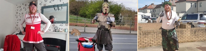 Anh thủ thư mỗi ng&agrave;y cosplay th&agrave;nh một nh&acirc;n vật kh&aacute;c nhau để cổ vũ tinh thần cho người d&acirc;n đang tự c&aacute;ch ly tại nh&agrave; - Ảnh 1.