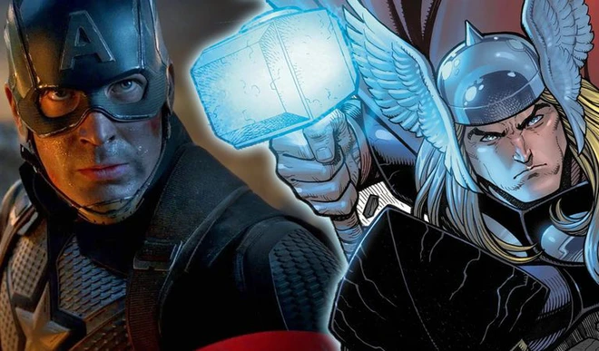 Điểm danh nh&acirc;n vật Marvel cầm được b&uacute;a Mjolnir: c&oacute; người ăn gian bằng c&aacute;ch một tay cầm b&uacute;a, một tay cầm đầu Thor - Ảnh 1.