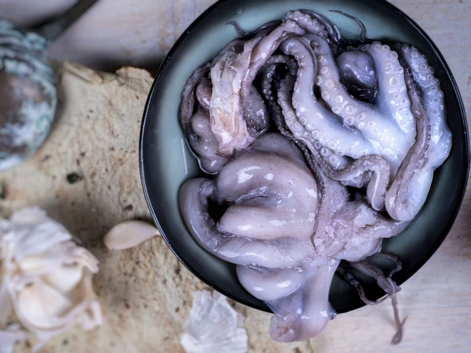 Nữ vlogger thực hiện thử th&aacute;ch ăn bạch tuộc sống, nhưng con bạch tuộc cũng cố ăn lại c&ocirc; ấy - Ảnh 5.