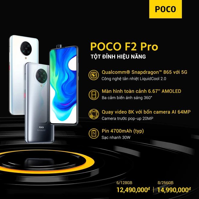 POCO F2 Pro ra mắt tại VN: Snapdragon 865, tản nhiệt buồng hơi, 4 camera 64MP, gi&aacute; từ 12.49 triệu đồng - Ảnh 4.
