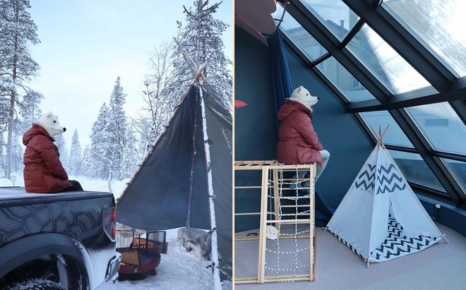 Kh&ocirc;ng thể ra ngo&agrave;i v&igrave; Covid-19, anh blogger tận dụng đồ vật trong nh&agrave; để m&ocirc; phỏng lại những bức ảnh du lịch của m&igrave;nh cho đỡ &ldquo;cuồng ch&acirc;n&rdquo; - Ảnh 1.