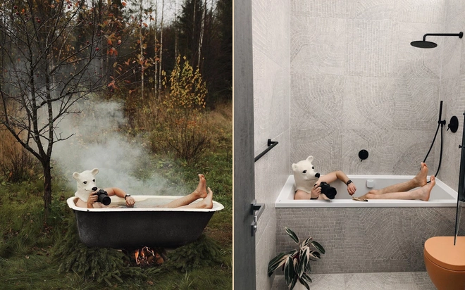 Kh&ocirc;ng thể ra ngo&agrave;i v&igrave; Covid-19, anh blogger tận dụng đồ vật trong nh&agrave; để m&ocirc; phỏng lại những bức ảnh du lịch của m&igrave;nh cho đỡ &ldquo;cuồng ch&acirc;n&rdquo; - Ảnh 4.