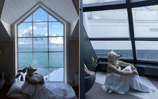 Kh&ocirc;ng thể ra ngo&agrave;i v&igrave; Covid-19, anh blogger tận dụng đồ vật trong nh&agrave; để m&ocirc; phỏng lại những bức ảnh du lịch của m&igrave;nh cho đỡ &ldquo;cuồng ch&acirc;n&rdquo; - Ảnh 6.